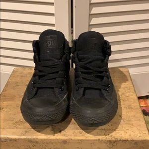 All black canvas converse midis